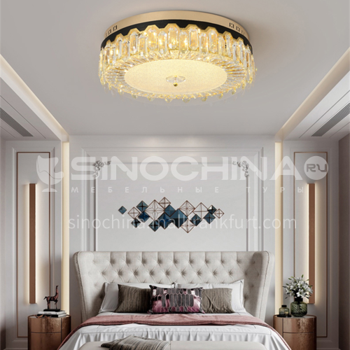 LED bedroom ceiling lamp luxury round crystal lamp romantic bedroom lamp Nordic modern lamp GD-1260